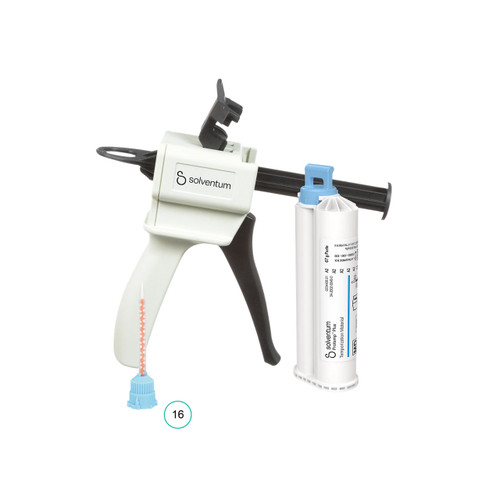 Solventum Protemp Plus Temporization Material – Introductory Kit A2, 46962, 67 g Paste, Dispenser 10:1, Mixing Tips – Blue