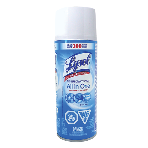 Lysol Disinfectant Spray, Crisp Linen, 350g Bottle