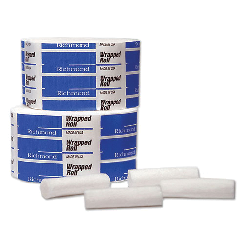 Pure Cotton Soft & Adherent Blood/Exudates Absorbent Cotton Roll -  8mm-15mm, 50pcs/Roll