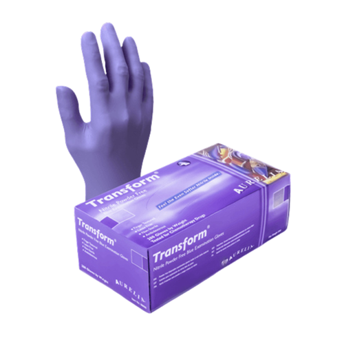 Transform 100 Nitrile Gloves Powder Free, 100/Box