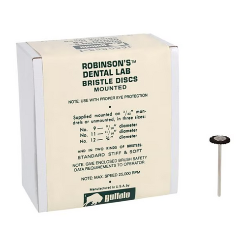 Abbott-Robinson Polishing Bristle Brushes #9 Standard Stiff 144/Bx