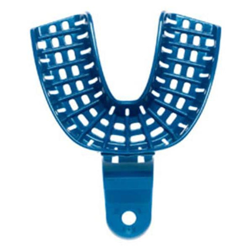 President Disposable Double Arch Impression Tray Perforated #2 12/Bag