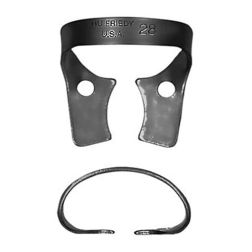 Black Line Rubber Dam Clamp Wingless Size 28 (RDCM28X)