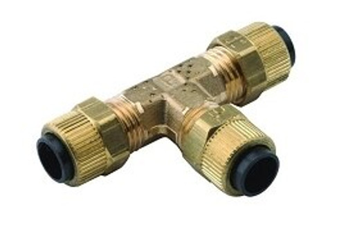 1/4" x 3/8" x 3/8" Poly Tee