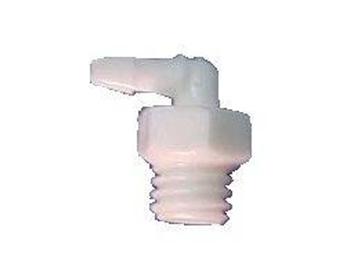 10-32 x 1/8" Barb Elbow, Plastic; Pkg of 10