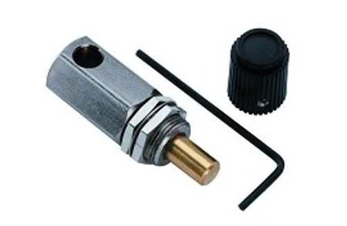 Flow Control Valve w/Knob, Black