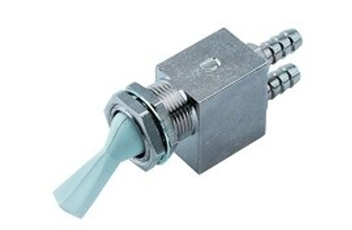 Toggle Valve, Momentary, Rear Ported, 2-Way, Gray
