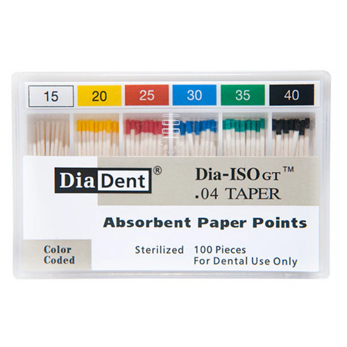 Dia-ISOGT Special Tapered Paper Points .04, 100/Box
