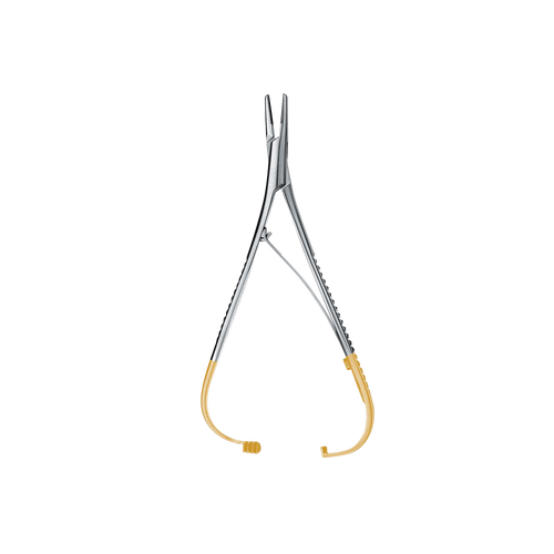 Mathiu Kocher Needle Holder, 14CM, Tungsten Carbide (Inner Clamp) (1-0,2-0,3-0,4-0)