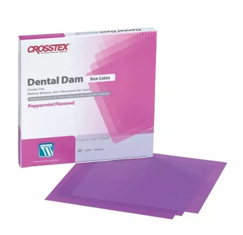 Rubber Dam Non-Latex 6x6 Mint Lavender 15/Bx