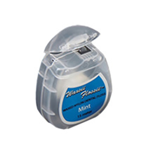 Plasdent Waxssii Flossii Waxed Nylon Floss Patient Samples 15m x 72/box Unflavoured