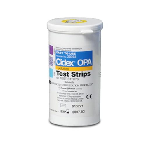 Cidex OPA Solution Test Strips, 60 per Bottle (J&J - 20392) - exp. 12/2025