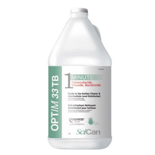 Optim 33TB 4L, 1 Minute Disinfectant Bottle, Aloe