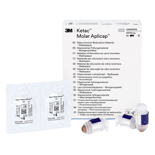 3M Ketac Molar Aplicap Glass Ionomer Restorative Shade A3 Refill, 56420