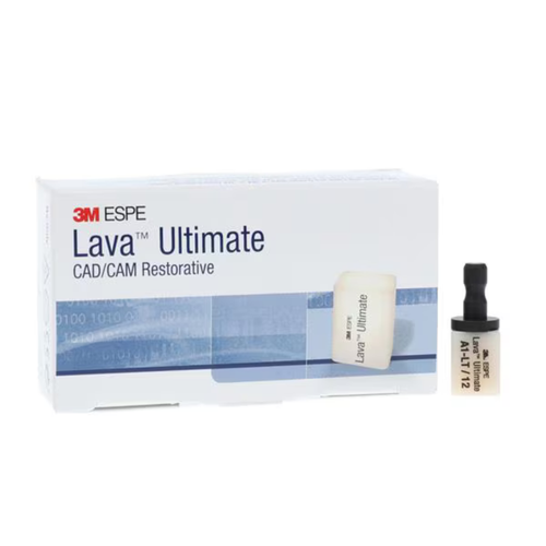 3M-Solventum, 3M Lava Ultimate CAD/CAM Milling Blocks Low Translucency 12 For CEREC 5/Pk, 2912C2-LT