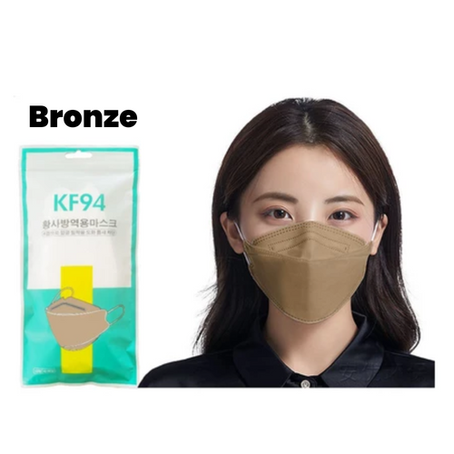 KF94 Face Mask, Bronze/Beidge, 10/Pack - Overstock