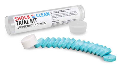 Palmero, Shock & Clean Trial Kit (1 tube of 16 Clean & 1 Shock tablets), 3546TK