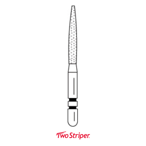 Premier, Two Striper Diamond Bur, 50/Pack, 260.10VF, 2050185
