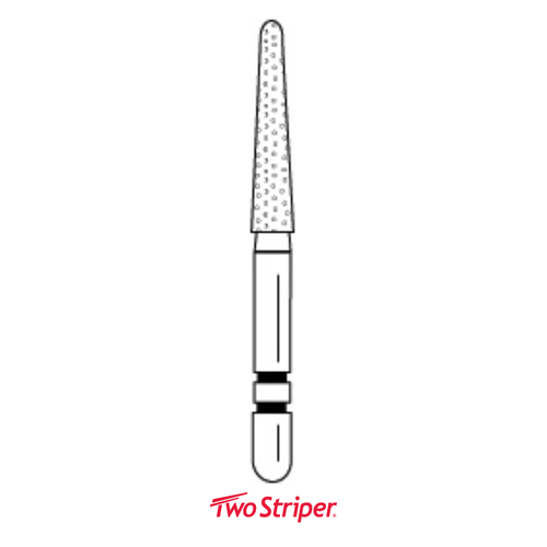 Premier, Two Striper Diamond Bur, 50/Pack, 767.9C, 2050455