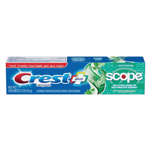 Procter & Gamble, Crest Complete Whitening + Scope Toothpaste, Minty Fresh, 2.7 oz, 24/Case, 3700017281