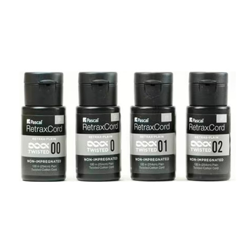 Retrax #10/2 Thick Twisted Non-Impregnated Retraction Cord, 100" bottle of cord (Pascal-07-920) - exp. 07/2026