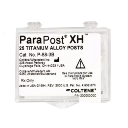 Coltene, ParaPost XH Titanium Posts (.036''/0.90mm), 25 pcs, P883B