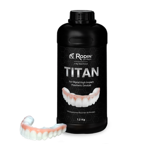Pac-Dent, Rodin Titan, Shade 0M1, 600g/Bottle, 24004