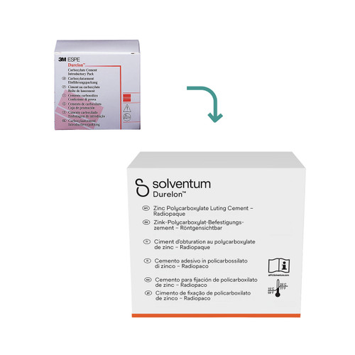 Solventum Durelon Zinc Polycarboxylate Luting Cement Radiopaque Triple Pack Powder, Regular Set, 38236, 20 g, 3/PAC
