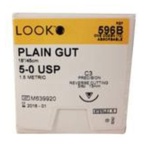 Sutures 5/0 Plain Gut C-31 596B  (Look - 596b) - exp. 09/2026