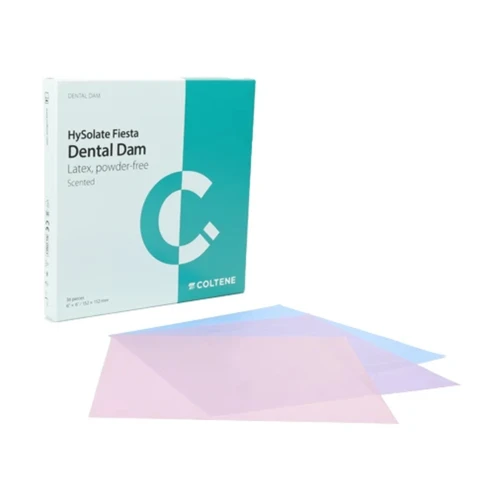 HySolate Latex Rubber Dam 6x6 Medium Asst 36/Bx (Coltene - 60034436) - exp. 11/2026