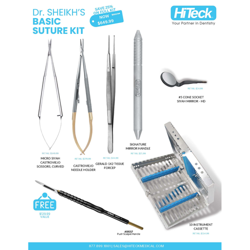 HiTeck, Dr. Sheikh's Basic Suture Kit, AZSKIT