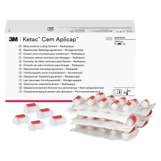 3M Ketac Cem Aplicap Capsule Permanent Glass Ionomer Luting Cement Refill NA, 56061