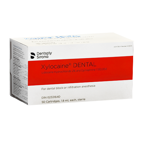 シオネキャラ2 Xylocaine 2% 1:100, 000 Red - Dental Market