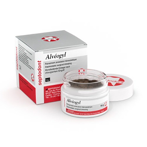 medicated dressing for dry socket SEPTODONT Alveogyl 10g | SEPTODONT # 01-S0010 Dry Socket Treatment | Post-Extraction