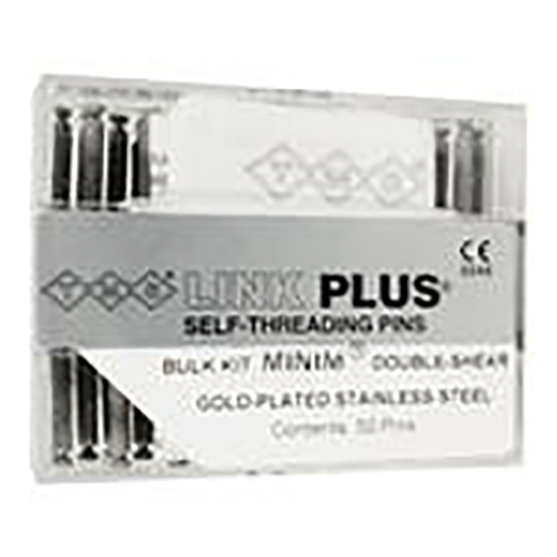 SelfThreading Pin System Link Plus Refill (50), Minim 2in1 Double Silver
