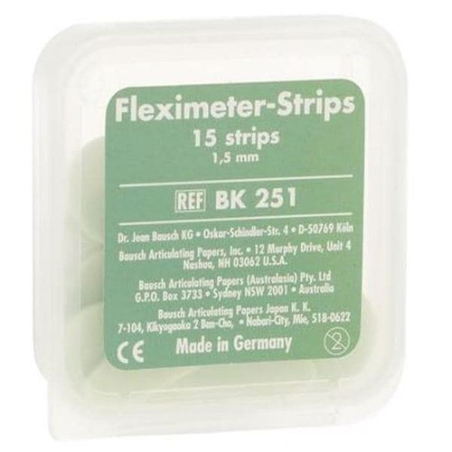 Fleximeter Strips Occlusal Indicator Green Double Sided 15/Pk Dental