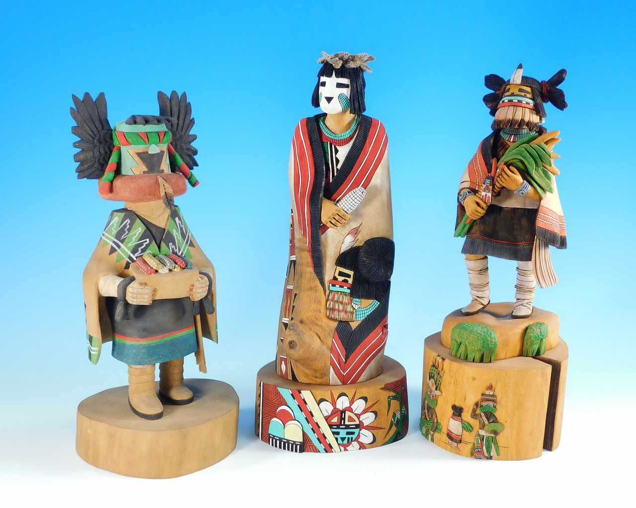 Hopi Crow Mother Kachina Sculpture by Michael Harris