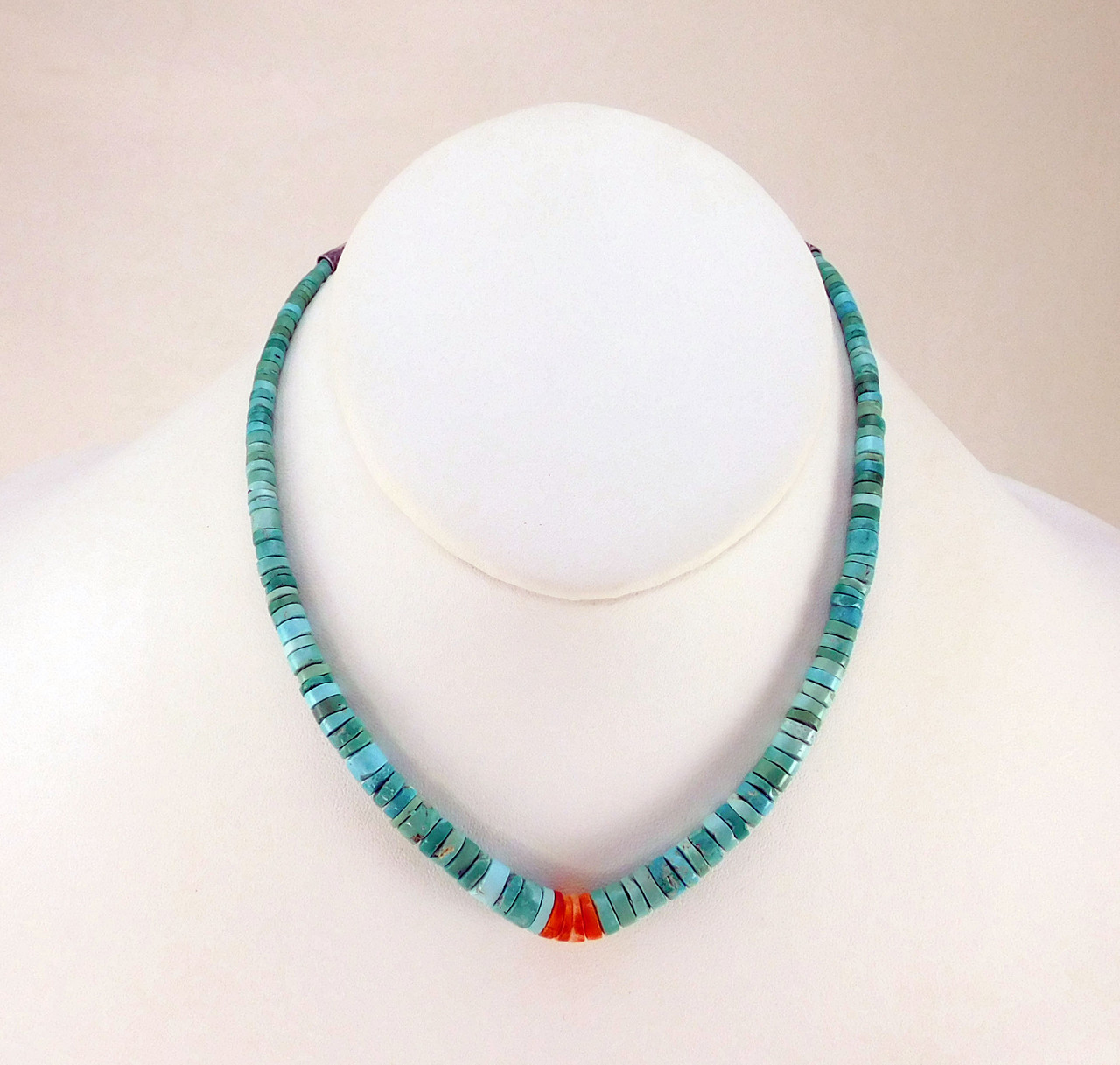 Natural Kingman Turquoise Beads Choker Piki Wadsworth