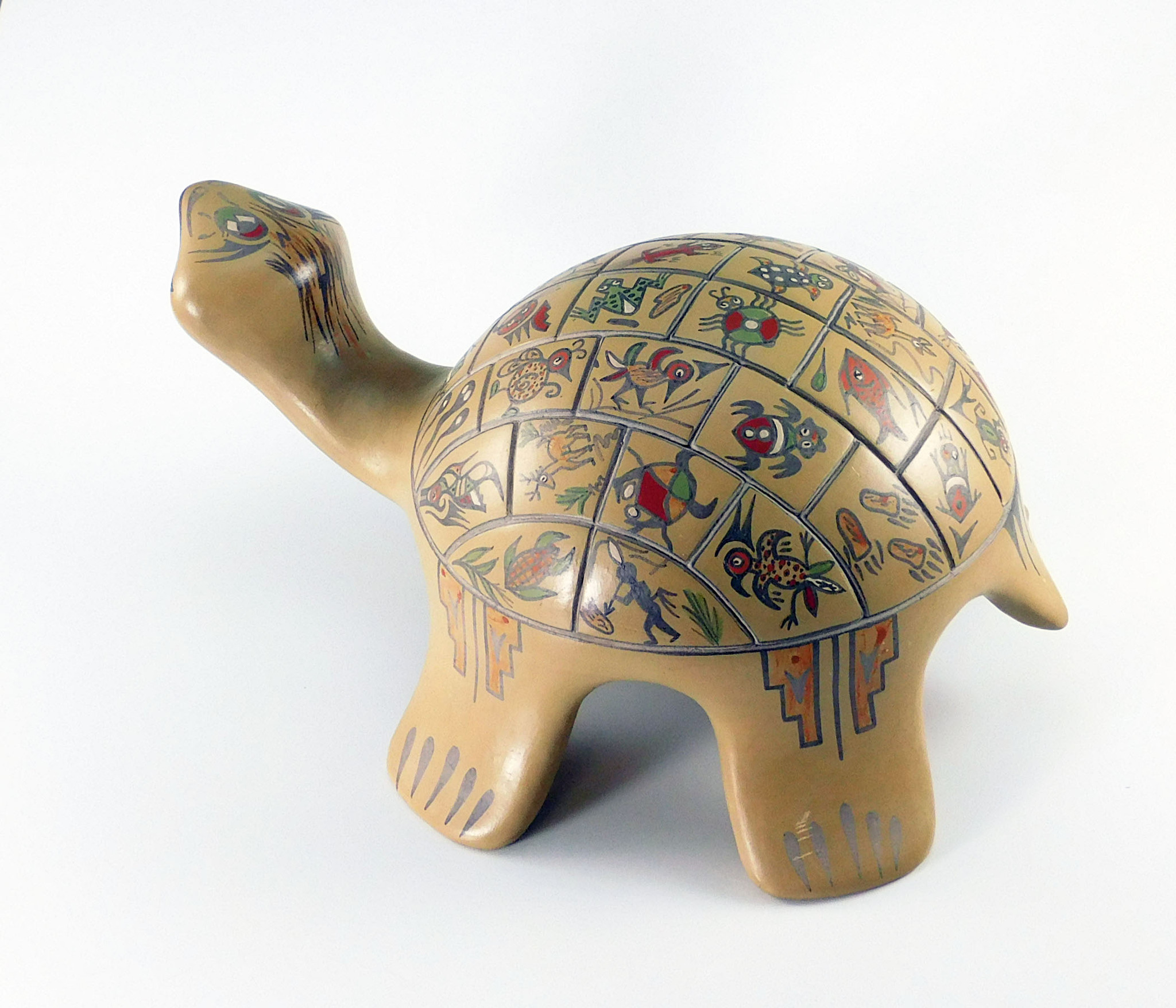 Large Pottery Turtle by Margaret and Luther Gutierrez