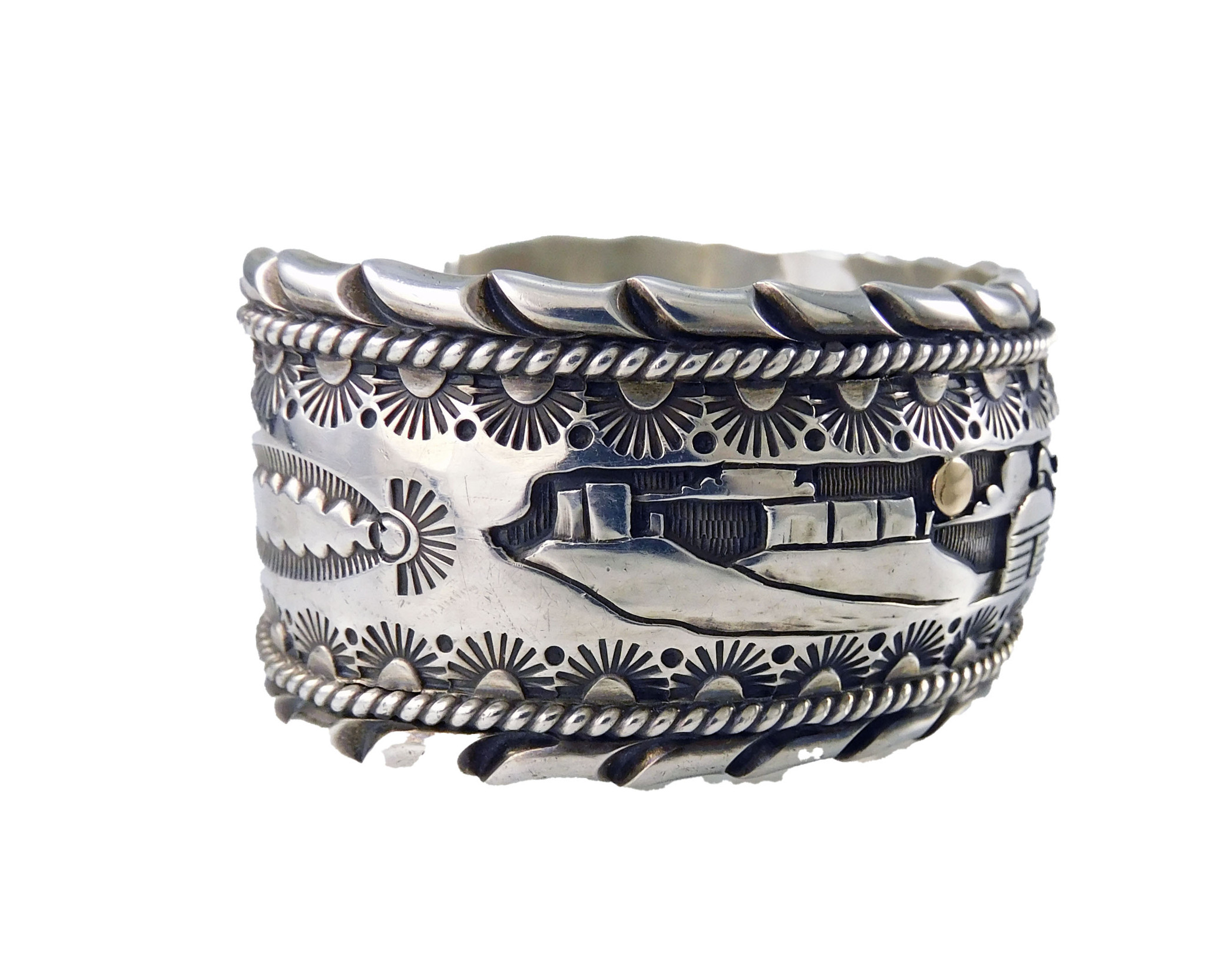 Silver Storyteller Bracelet by Paul Arviso