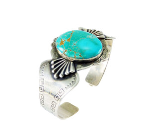 Souvenir Style Silver Bracelet Great Turquoise