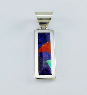 Herbert Toledo Mosaic in Silver Pendant