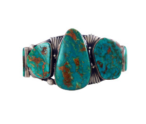 Joe Piaso Turquoise and Silver Bracelet