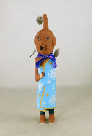 Traditional Hopi Koyemsi Rams Fan by Brandon Ross