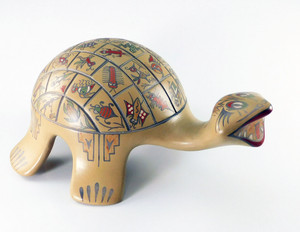 Large Pottery Turtle by Margaret and Luther Gutierrez
