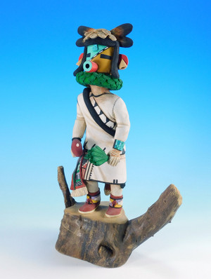 Hopi Sunset Crater Kachina Sculpture by Robert Albert