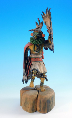 Hopi Eagle Kachina Sculpture by Nah-Neh-See-Yho