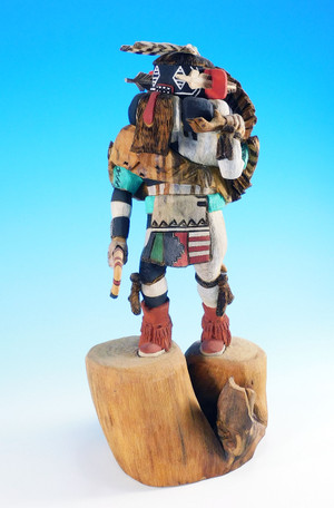 Hopi Left-Hand Kachina Sculpture by Duane Lacapa