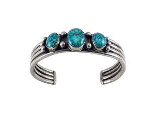 Turquoise Mountain in Silver Cuff Bracelet