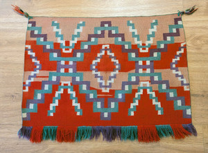 Antique Germantown Sunday Saddle Blanket